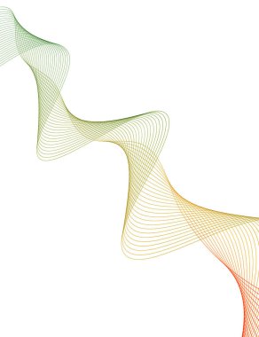 Tasarım öğesi birçok paralel çizgiler dalgalı form26 dalga