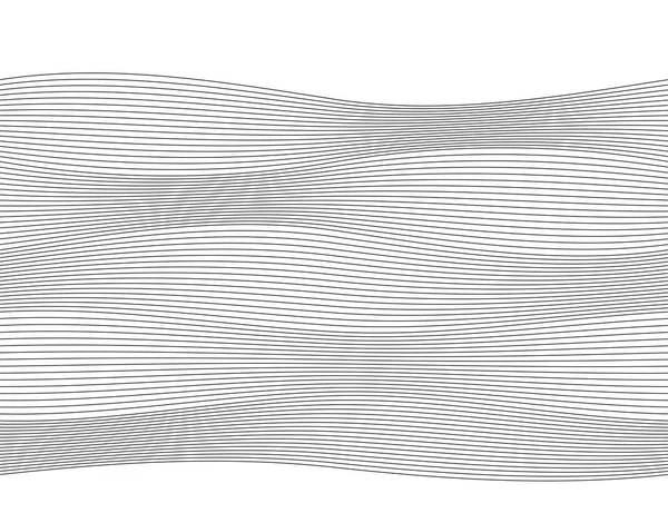 Elemento Wave Design muchas líneas paralelas forma ondulada08 — Archivo Imágenes Vectoriales