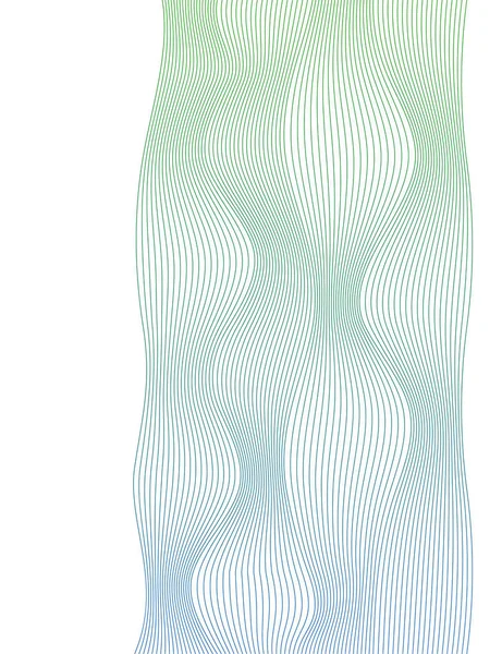 Tasarım öğesi birçok paralel çizgiler dalgalı form15 dalga — Stok Vektör
