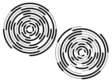 Beyaz background04 üzerinde öğe dairesel hedef etkisi tasarım