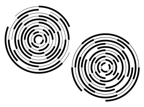 Design element cirkulär mål effekt på vit background05 — Stock vektor