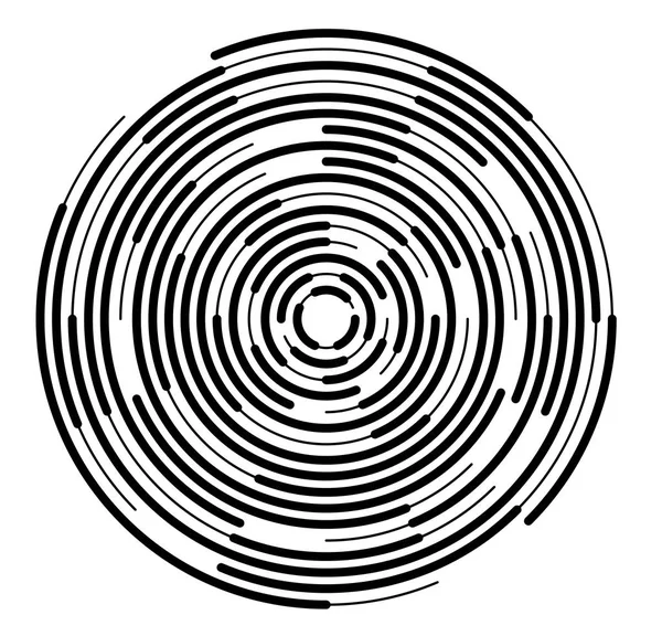 Design-Element kreisförmige Zielwirkung auf weißem Hintergrund 09 — Stockvektor