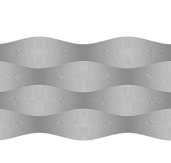 Elemento de diseño Onda muchas líneas paralelas forma ondulada22 — Archivo Imágenes Vectoriales