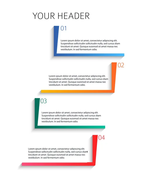 Infographic stijl achtergrond zakelijke presentatie template17 — Stockvector