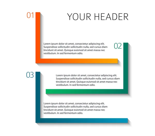 Infographic style background business presentation template18 — Stock Vector