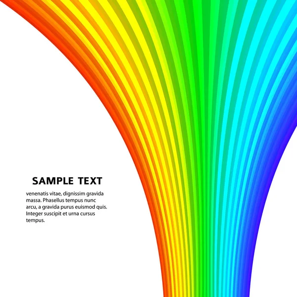 Rainbow spectrum luminous flux background cover page07 — Stock Vector