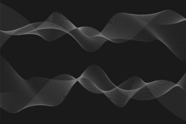 öğe çok dalgalı çizgiler siyah background01 Tasarla