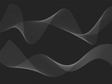 öğe çok dalgalı çizgiler siyah background10 Tasarla
