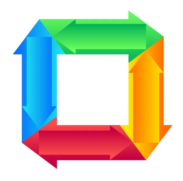 Ok sembolü logo simge üzerinde beyaz background07 izole — Stok Vektör