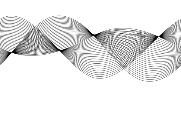 Элемент дизайна много волнистых линий ленты effect16 — стоковый вектор
