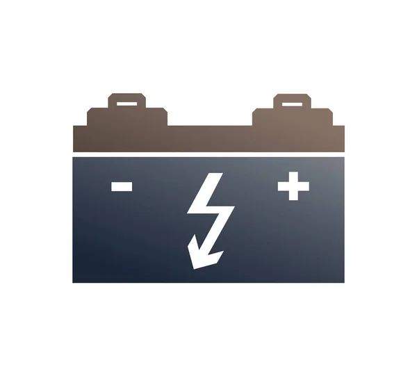 Design element symbol battery icon automobile service theme — Stock Vector