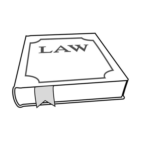 Design elem szimbólum a könyv jogi ikon jog theme02 — Stock Vector