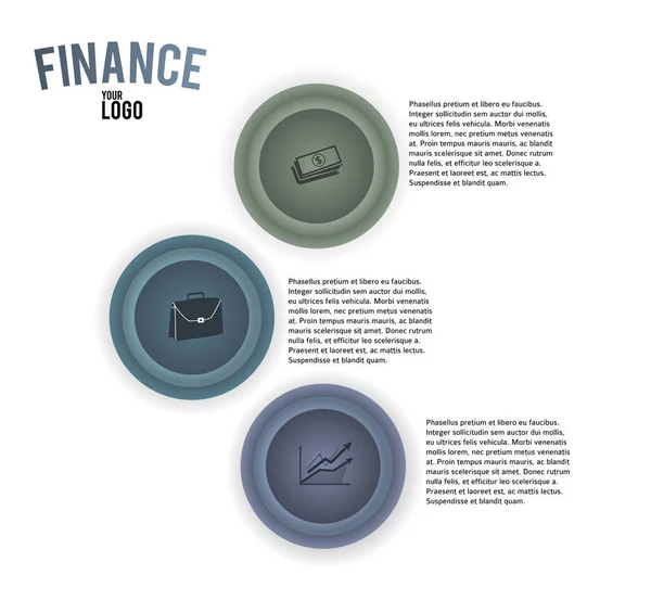 Financovat prezentace design prvek infografika company05 — Stockový vektor