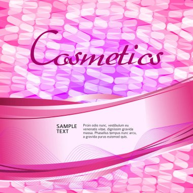 Kozmetik el ilanı tasarım öğeleri arka plan template02
