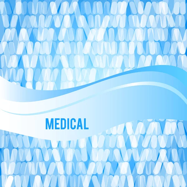 Concept de fond médical bleu soins de santé04 — Image vectorielle