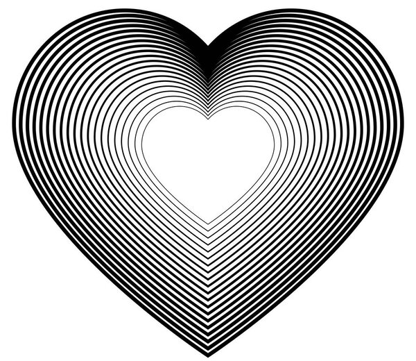 design element icon logo hearts fine lines symbol05