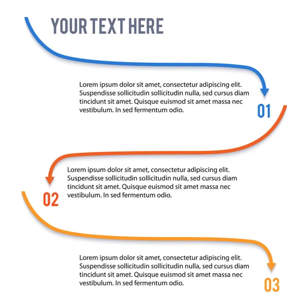 Element projektu ustawić strzał dla template02 Infografika — Wektor stockowy