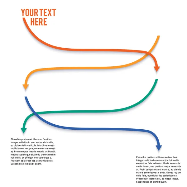 Ontwerpelement set van pijlen voor infographic template04 — Stockvector