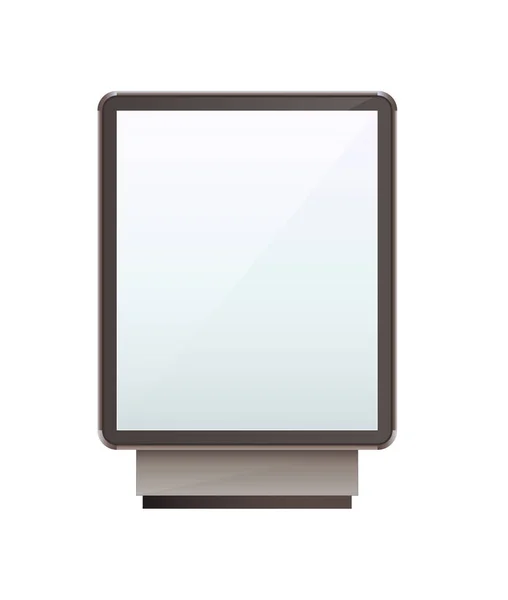Plantilla de elemento de diseño en blanco pop-up banner pantalla 12 — Vector de stock