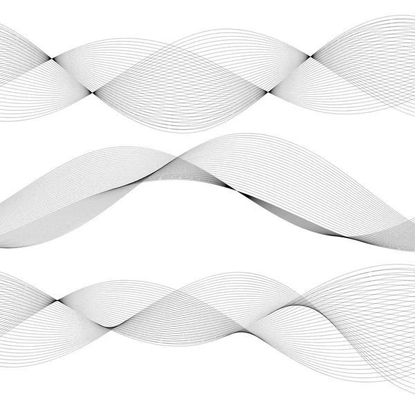Design element wavy lines tape motion02 — Stock Vector