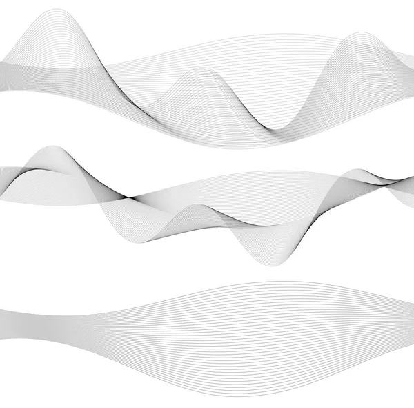 Элементы дизайна волнистые линии ленты motion07 — стоковый вектор