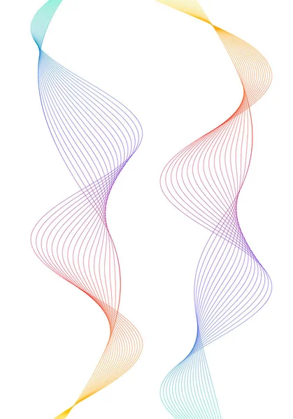 Élément de conception lignes ondulées bande motion31 — Image vectorielle