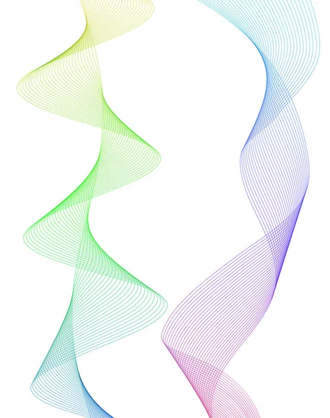Élément de conception lignes ondulées bande motion32 — Image vectorielle