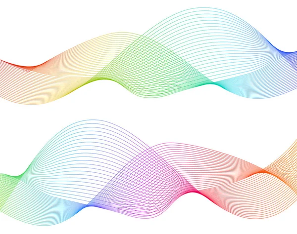 Élément design lignes ondulées bande motion38 — Image vectorielle