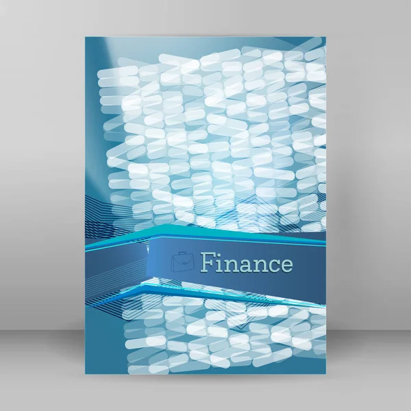 Finanças panfleto projeto elementos de fundo template02 — Vetor de Stock