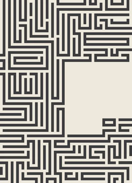 Labyrinthe vintage éléments de conception de fond publicité flyer01 — Image vectorielle