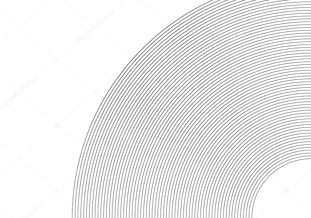 Design elements Circular many lines circle on white background01