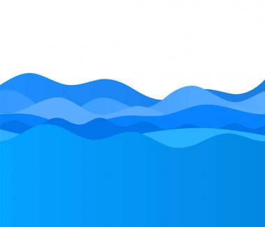 Dalgalı mavi dalga tasarım öğeleri arka plan takım deniz ocean05
