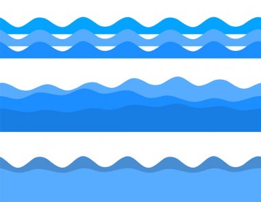 Dalgalı mavi dalga tasarım öğeleri arka plan takım deniz ocean05
