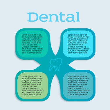 Diş Hekimliği infographics el ilanı tasarımı element02 desen