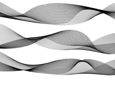 Beyaz arka plan isolat öğeleri dalga tek renkli çizgiler Tasarla