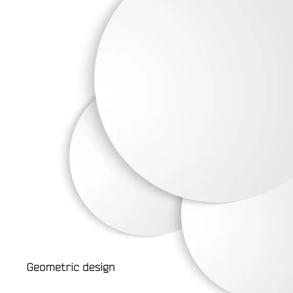 Elementos de projeto papel circular cortado sobre fundo branco isolado 0 — Vetor de Stock