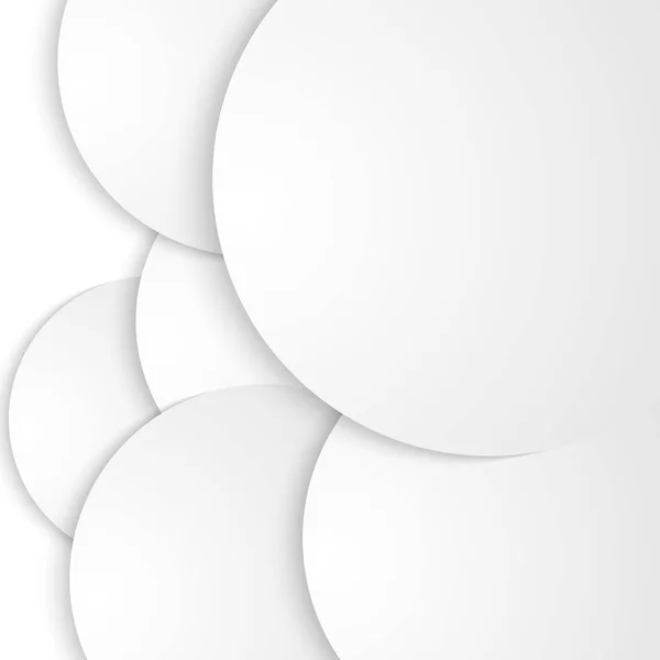 Elementi di design carta circolare tagliata su sfondo bianco isolato0 — Vettoriale Stock