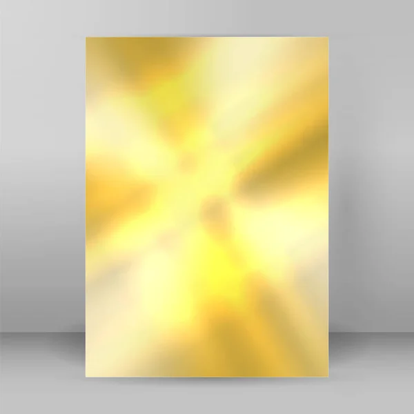 Gouden vervagen achtergrond effect gloeiende highlight11 — Stockvector