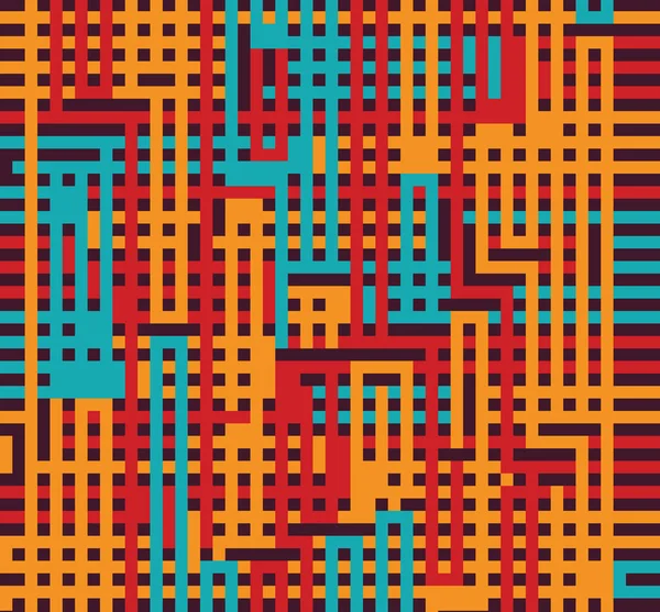 Doolhof lijnen techno achtergrond Design elementen retro colorful02 — Stockvector