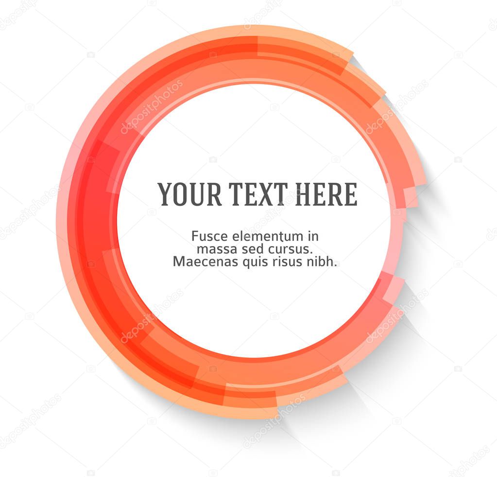 Design element Label blank template Blurry gradient lines circle