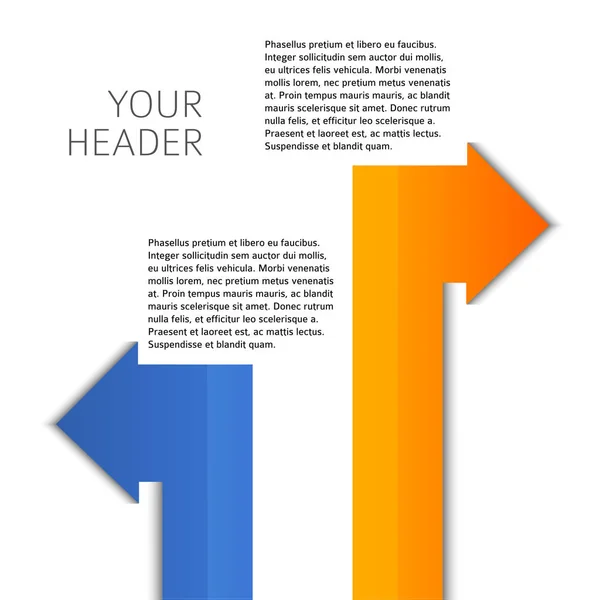 Szablon transparent projekt element infografiki ulotki brochure20 — Wektor stockowy