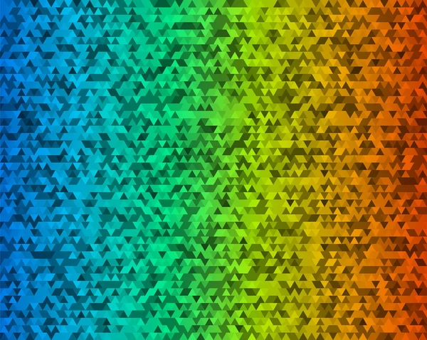 Efecto mosaico triángulo arco iris gradiente fondo diseño elemen — Archivo Imágenes Vectoriales