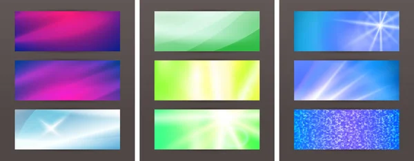 Banner background design element glow light effect17 — Stock Vector