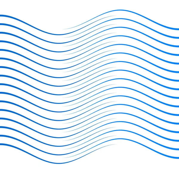 Líneas azules onduladas Elementos de diseño de forma de onda 03 — Archivo Imágenes Vectoriales