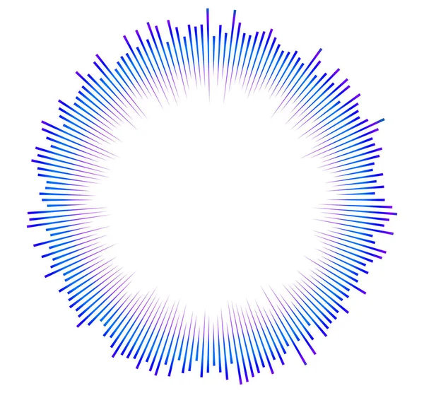在白色背景上隔离的色彩均衡器 矢量图解 脉冲音乐播放器 声波标志 声波模板可视化信号的矢量设计元素海报 — 图库矢量图片