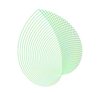 Sembol Kes Yeşil yaprak beyaz zemin üzerinde izole - liner grafik tasarım elemanları ve amblemler. Düzenlenebilir imza. Vektör illüstrasyonu sunum, web, yaratıcı şablon ve logo için 10 basit simge gönderir