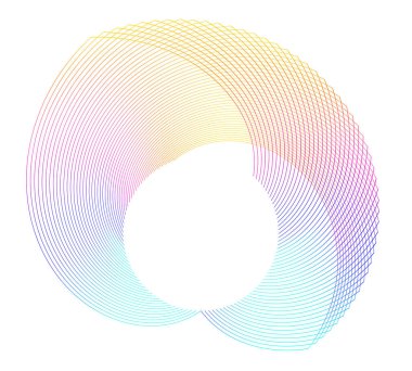 Dalga işareti. Dalgalı 3D simgesi. Yarım çizgiler halinde görüntü. Vektör illüstrasyonu web tasarımı, broşür ve sunumu için 10 logo kaydetti. Beyaz arkaplanda izole edilmiş siyah beyaz gökkuşağı tonu deseni.