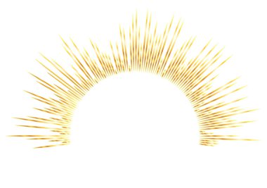 Yaz sarısı turuncu arka plan ve güneş ışığı patlaması. Mesajın için sıcak bir yer. Tasarım sunumu / broşür düzeni sayfası / kapak kitabı veya dergisi için Vektör illüstrasyonu EPS 10