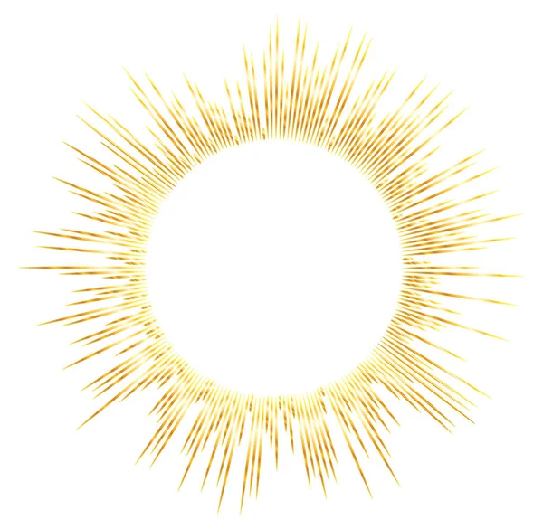 Yaz sarısı turuncu arka plan ve güneş ışığı patlaması. Mesajın için sıcak bir yer. Tasarım sunumu / broşür düzeni sayfası / kapak kitabı veya dergisi için Vektör illüstrasyonu EPS 10