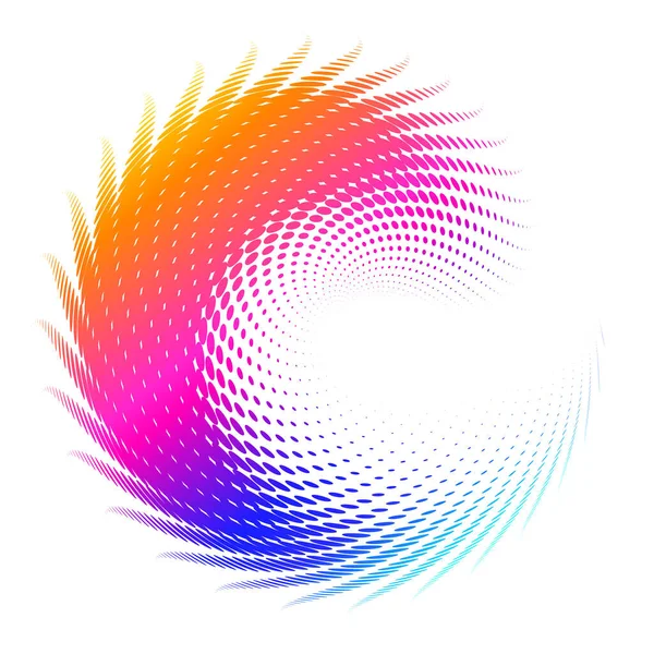 Designelement Skal Virvel Cirkel Elegant Form Abstrakt Cirkulär Logotyp Element — Stock vektor